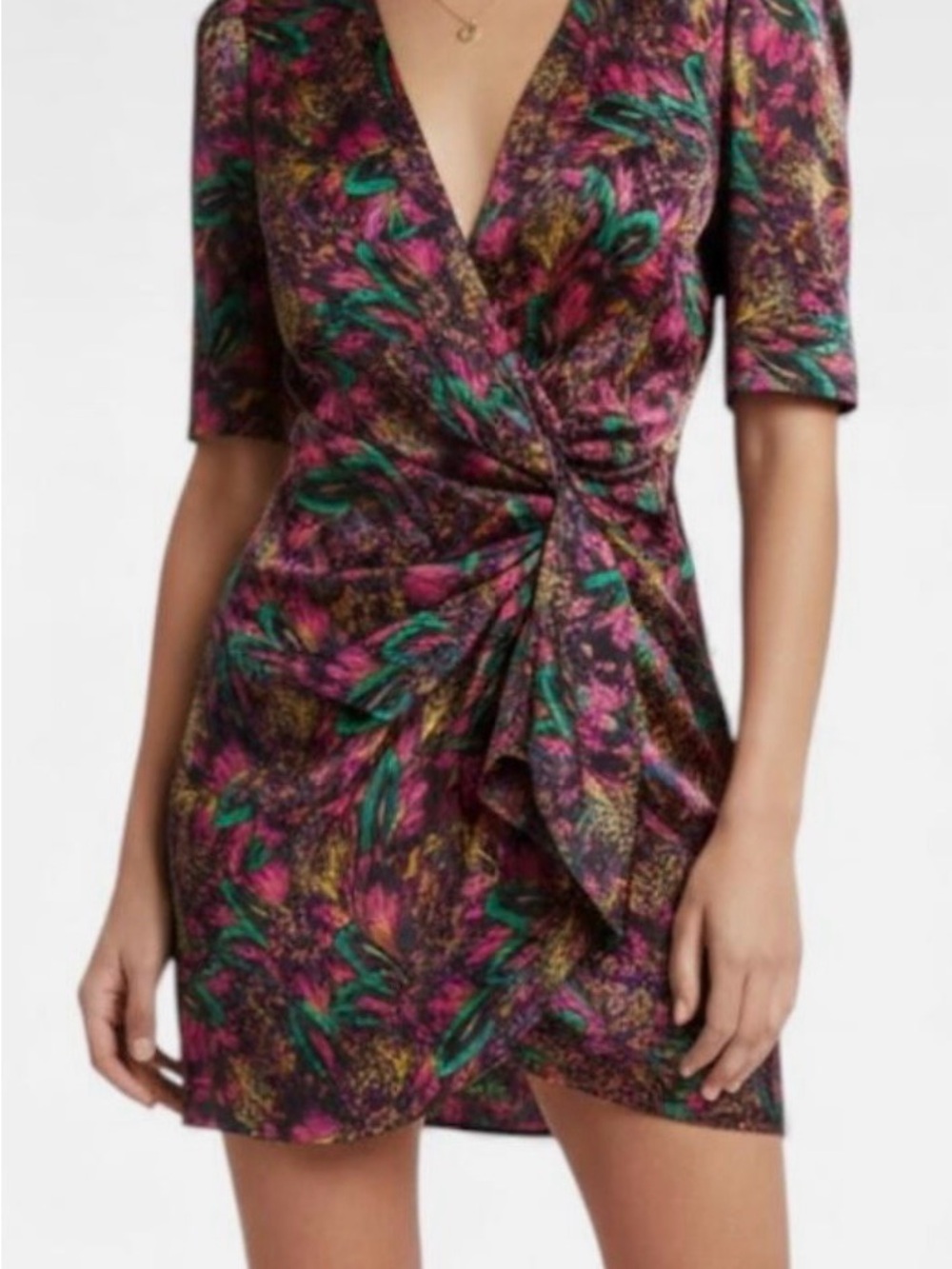 The Kooples Silk Wrap Dress Sz 0